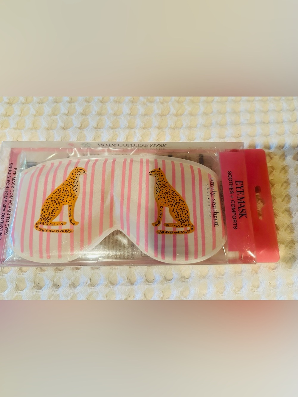Simply Southern Hot & Cold Eye Mask Pink & White